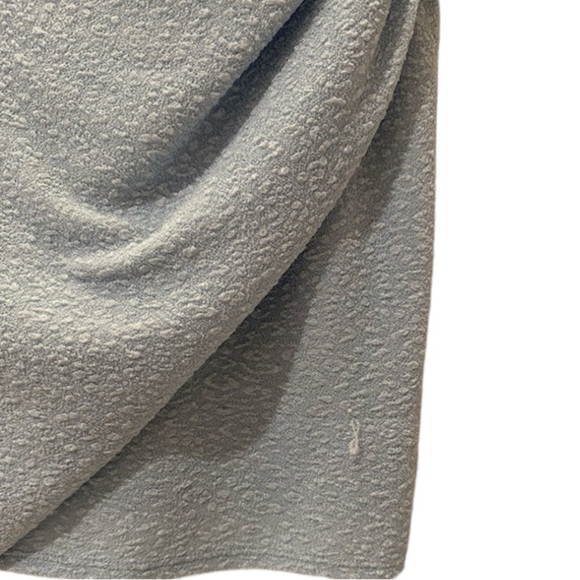 Midnight Doll Low Back Wrap Dress Glitter Pleated, Tie Back Faux Wrap Mini Dress - Picture 6 of 9